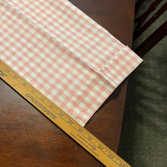 J CREW LINEN PANTS ONLY PINK IVORY GINGHAM 6/4 - Picture 5 of 6